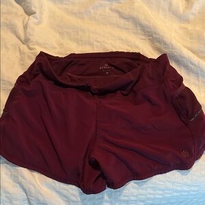 Athleta Red Athletic Shorts for Active Performance